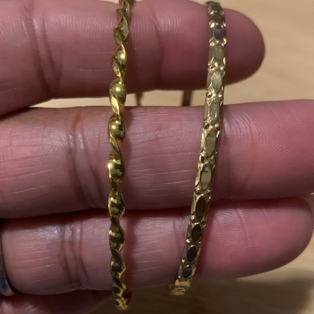 Elegant Gold Bangle Bracelet set
